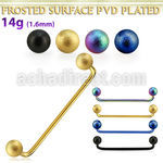 subtfo5 barbell superficial industrial acero 316l anodizado negro 90 grados bolas acero esmerilado 5mm venta