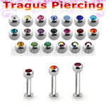 tlbc3 labret tragus acero 316l base redonda 2 5mm tragus piercing bola joya bisel 3mm al por mayor