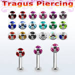 tlbca4 labret tragus acero 316l base redonda 2 5mm tragus piercing bola 4mm multi joya al por mayor