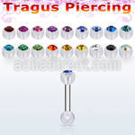 trg36 barbell tragus acero quirurgico bola bio flex 3mm bola acrilica 3mm distribuidor mayorista