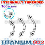 ubnecn3i titanium g23 internal banana 3mm cones