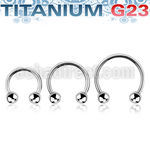 ucbeb4 titanium g23 circular barbell 16g two 4mm balls