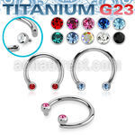ucbjbih titanium g23 circular barbell crystal balls internal