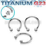 ucbrdih titanium g23 circular barbell round tops internal