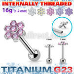 uhein10 titanium g23 internally threaded barbell 7 cz