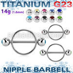 ujbnpe6 pezonera redonda acero quirurgico barra titanio g23 bolas titanio g23 joyas bisel 6mm mayorista