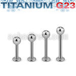 ulbb4 titanium g23 labret 14g 4mm ball