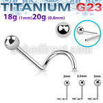 unswnob titanium threadless push pin nose screw ball