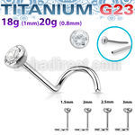 unswnoz titanium threadless push pin nose screw bezel cz