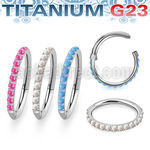 usgsh10op titanium hinged segment ring 16g outward cnc opals