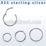 vsegh18 sterling silver hinged segment ring 18g 1.0mm size is inner diameter venta por mayor
