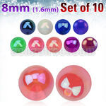 xabuvb8 set 10 bolas acrilicas recubrimiento ab 8mm rosca distribuidor