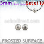 xdpfob3 set unidades bolas acero superficie efecto esmerilado aros bola presion