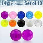 xuvb8 set 10 bolas acrilico uv 8mm rosca al por mayor