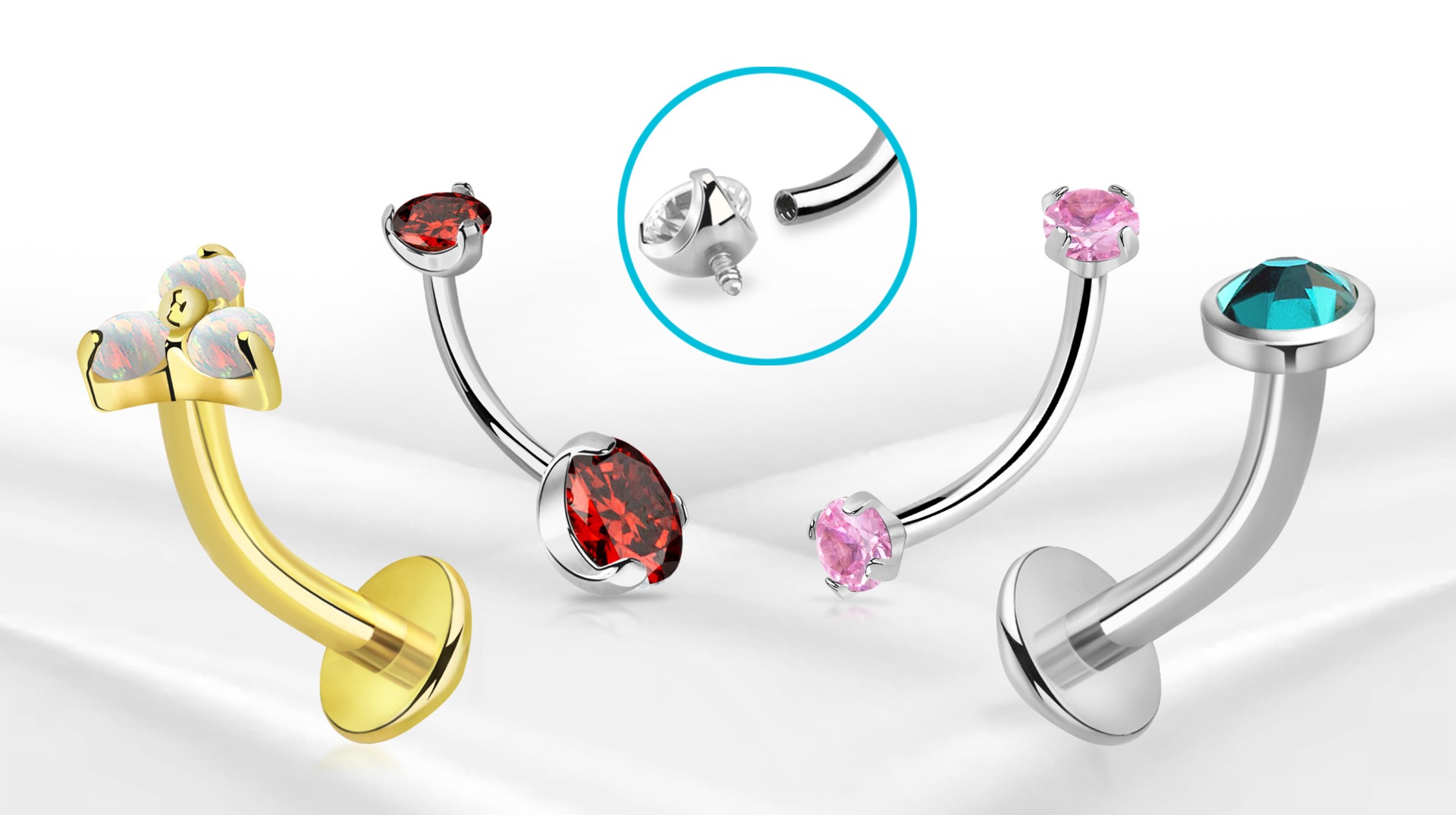 Hinged Belly Bananas, Floating & Navel Jewelry